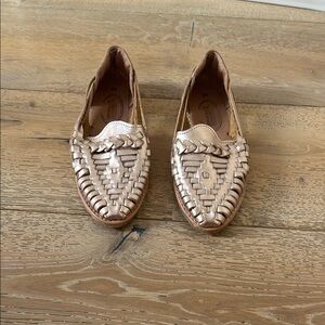 Women's Tan Leather Loafers